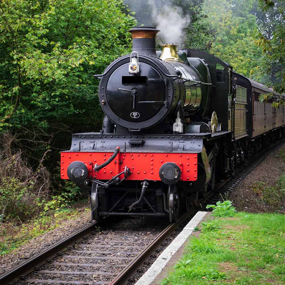 Hill-country train