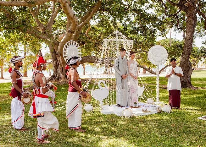 Kandyan dancers at a wedding